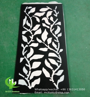 Panel decorativo tallado en aluminio CNC con varios patrones panel de pantalla de corte por láser de 2 mm de espesor