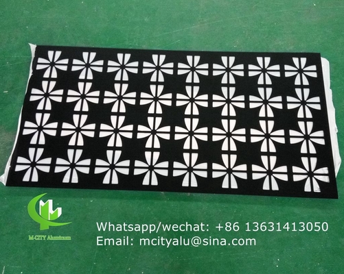 panel de pantalla de tallado de aluminio con varios patrones de diseño panel de corte láser para la ventana de fachada del balcón