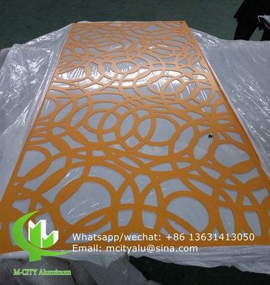 Panel decorativo tallado en aluminio CNC con varios patrones panel de pantalla de corte por láser de 3 mm de espesor