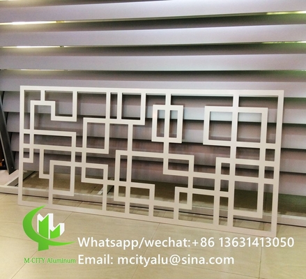 pantalla de corte de aluminio con varios patrones de diseño panel de corte láser para el balcón ventana de fachada