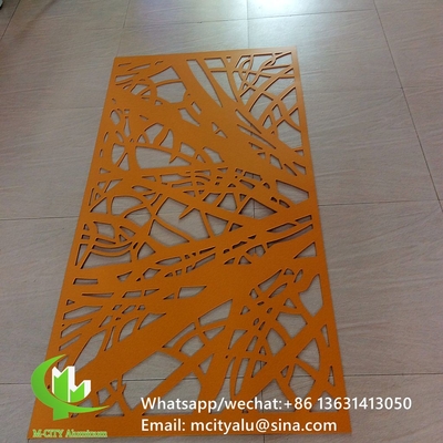 pantalla de corte de aluminio con varios patrones de diseño panel de corte láser para el balcón ventana de fachada