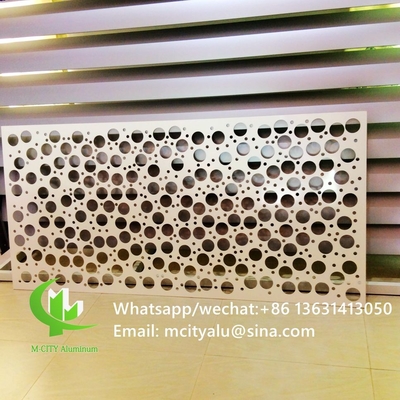 pantalla de corte de aluminio con varios patrones de diseño panel de corte láser para el balcón ventana de fachada