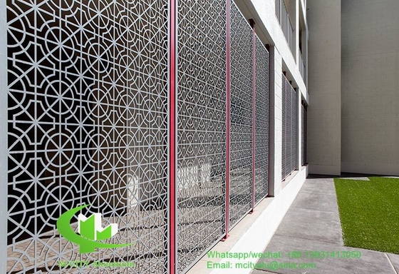 Hoja de tallado de aluminio CNC con varios patrones panel de pantalla de corte láser de 2 mm de espesor para decoración