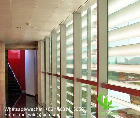 Ventana horizontal de aluminio de perfil aerodinámico con forma ovalada para pared cortina de fachada