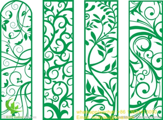 Panel de pared decorativo de aluminio para pantalla con hoja de metal de 2 mm con pintura pvdf