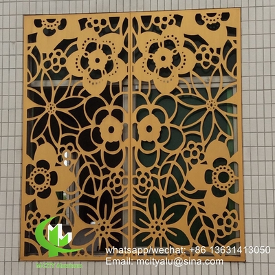 Pantalla para ventanas exteriores Panel perforado de aluminio para paneles de pared con chapa de metal de 3 mm con patrón de sujeción redonda
