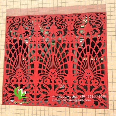 Pantalla para ventanas exteriores Panel perforado de aluminio para paneles de pared con chapa de metal de 3 mm con patrón de sujeción redonda