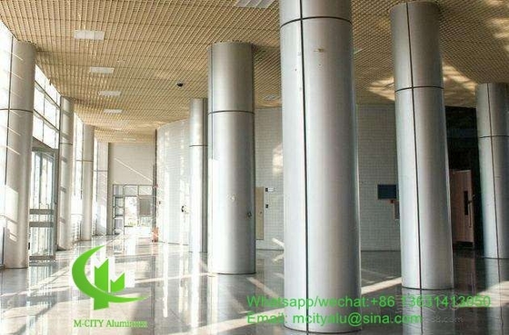 Panel de revestimiento metálico de aluminio de 3 mm con recubrimiento en polvo para la columna de pared de la fachada
