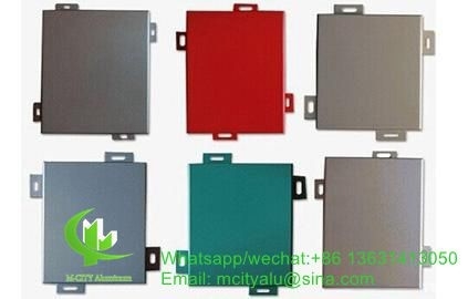 Panel de revestimiento metálico de aluminio de 3 mm con recubrimiento en polvo para la columna de pared de la fachada