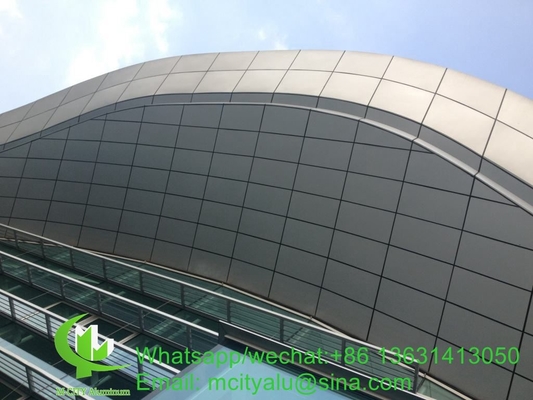 Foshan panel de revestimiento de aluminio metálico de 4 mm con revestimiento en polvo para la pared cortina de fachada