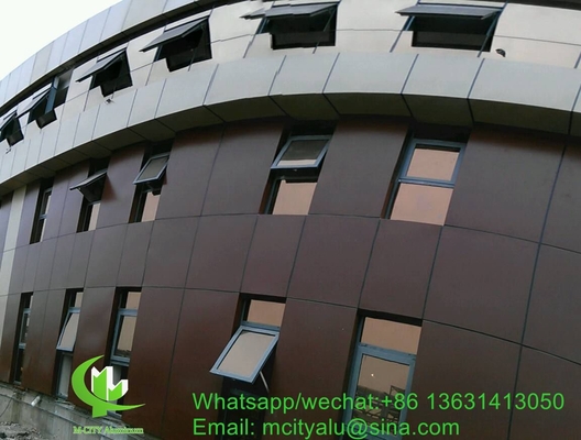 Panel de revestimiento de aluminio de 2 mm con acabado pvdf para pared cortina de fachada panel sólido panel único