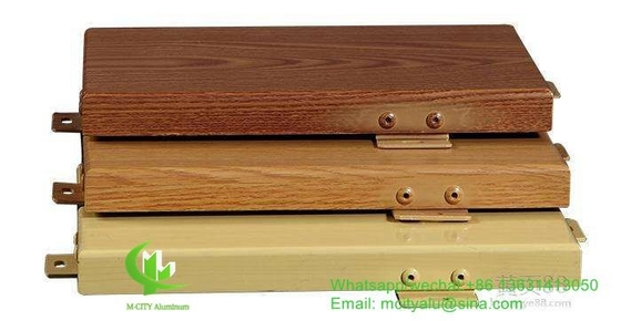 panel sólido de aluminio de color madera de 3 mm con patrón de bambú para fachada panel de revestimiento de pared cortina