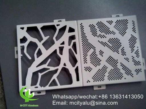 Panel de revestimiento de aluminio hecho a medida con acabado pvdf para pared cortina de fachada