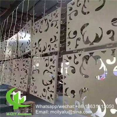 panel de revestimiento de aluminio de patrón hueco de 2,5 mm con acabado pvdf para fachada de pared cortina panel sólido panel único