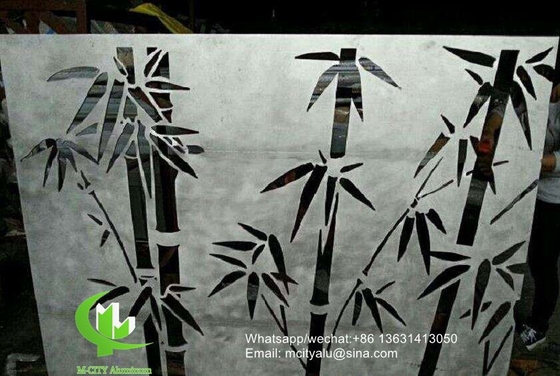 panel de revestimiento de aluminio de patrón hueco de 3 mm con acabado pvdf para fachada de pared cortina panel sólido panel único