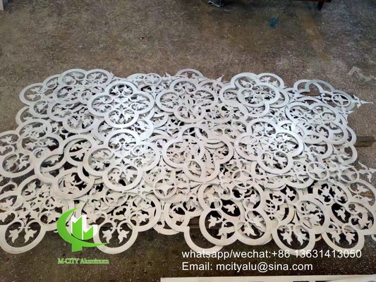 panel de madera de color tallado CNC panel perforado de 3 mm Panel de aluminio metálico para ventana