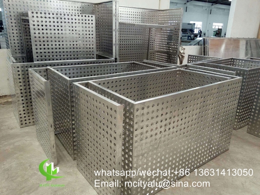 Cuadro de cubierta de ac perforado de aluminio para aire acondicionado