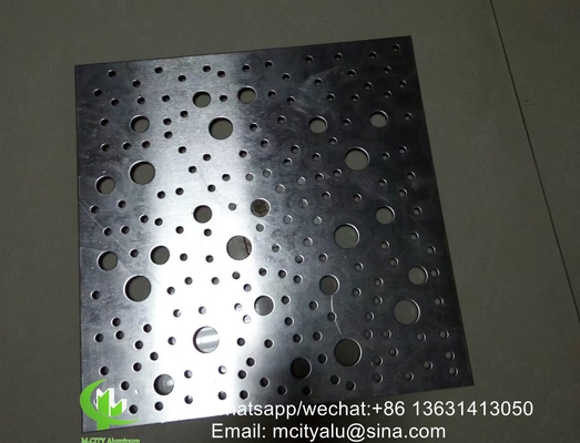 Pantalla láser CNC Perforada de 2,5 mm Panel de revestimiento de aluminio metálico para pared