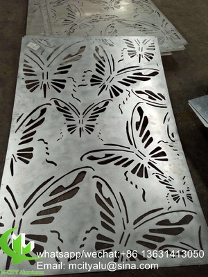 Pantalla láser CNC de estilo árabe Perforada 2.5 mm Panel de revestimiento de aluminio metálico para pared con patrón de estrella