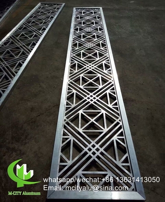 cubierto con polvo Perforado 5 mm Pantalla de aluminio metálico con colores de madera