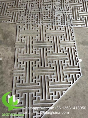 Guangdong 8mm Metal de aluminio tallado panel de pantalla de corte láser panel de fachada decoración del hogar