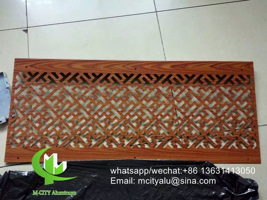 hoja de revestimiento de fachada de metal de color de madera de chapa de chapa de aluminio para la decoración de fachadas de paredes cortinas