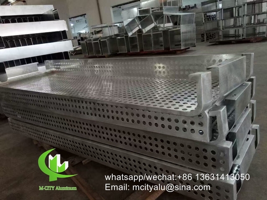 Punzonado de torreta CNC Panel perforado de aluminio Panel de revestimiento de aluminio metálico Hoja de panel tallada para fachada