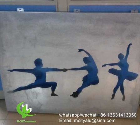 Panel de corte por láser de aluminio metálico, hoja de panel tallada para decoración