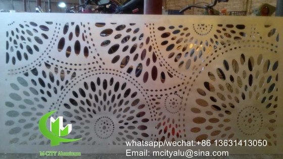 panel de corte por láser de girasol Panel de revestimiento de aluminio metálico hoja de panel tallada para fachada