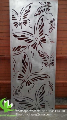 Panel de revestimiento de aluminio de metal de mariposa hoja de panel tallada para fachada
