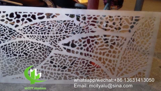 Panel de revestimiento de aluminio de metal de mariposa hoja de panel tallada para fachada