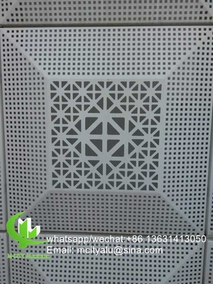 Hojas de paneles perforados de aluminio metálico para la decoración de ventanas