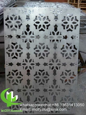 panel de corte por láser de girasol Panel de revestimiento de aluminio metálico hoja de panel tallada para fachada