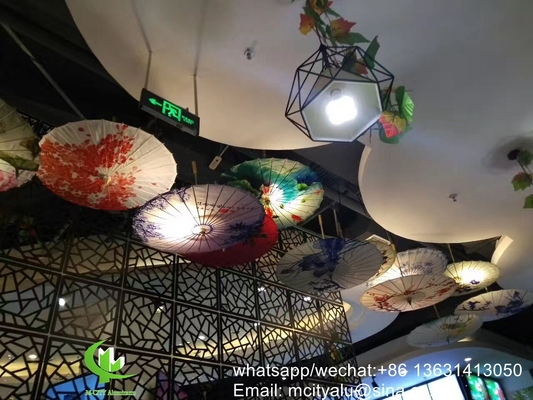 hojas de paneles tallados de aluminio grabados para decoración de paredes de cortinas