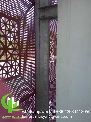 hojas de paneles tallados de aluminio grabados para decoración de paredes de cortinas