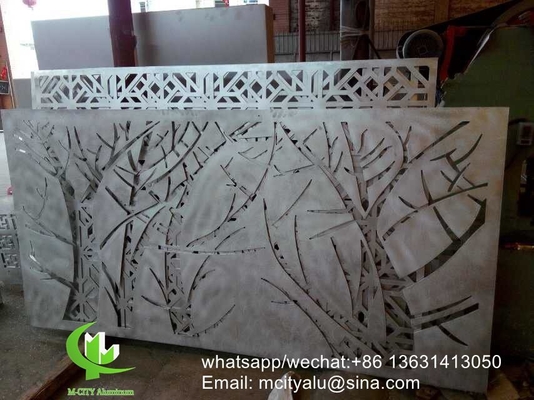 Panel de revestimiento de aluminio de metal de mariposa hoja de panel tallada para fachada