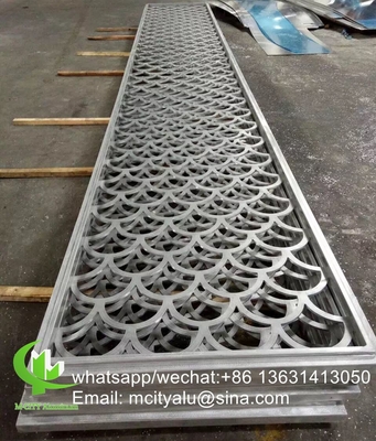 Fabricación a medida Panel de revestimiento de aluminio metálico hoja perforada para fachada de revestimiento