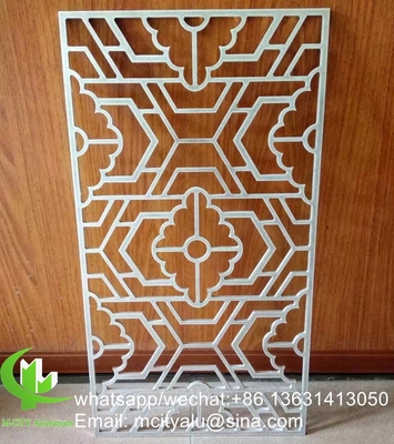 Plata perforada de aluminio metálico con panel de pantalla hueco para la decoración