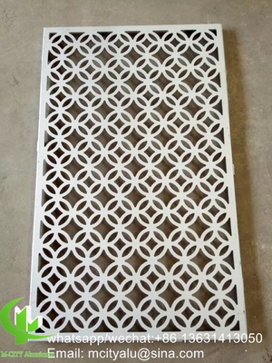 Panel de corte por láser de aluminio metálico, hoja perforada para decoración