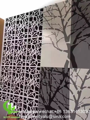 Panel de corte por láser de aluminio metálico, hoja perforada para decoración