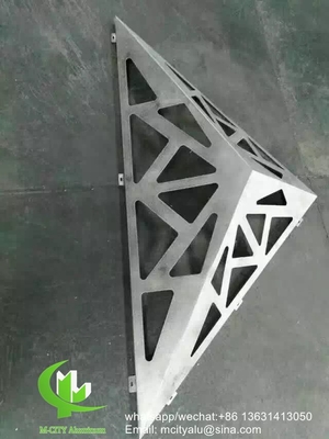 Fabricación a medida Panel de revestimiento de aluminio metálico hoja perforada para fachada de revestimiento