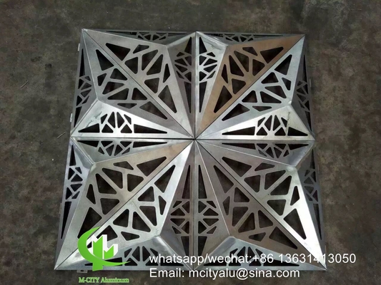 Panel de revestimiento de aluminio hecho a medida con acabado pvdf para pared cortina de fachada