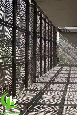 Panel de corte por láser de aluminio para decoración de paredes con pintura pvdf de 2 mm de espesor