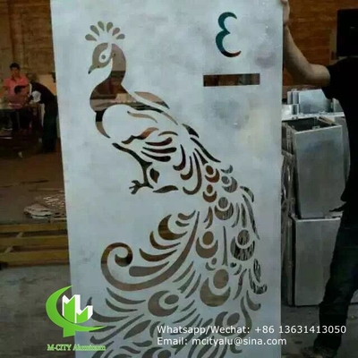 Panel perforado de aluminio para pared cortina de fachada con pintura pvdf de 2 mm de espesor