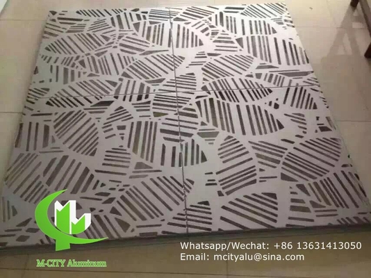 Panel perforado de aluminio para pared cortina de fachada con pintura pvdf de 2 mm de espesor