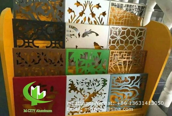 panel de revestimiento de fachada de chapa de aluminio perforada cortada por láser de 2,5 mm de espesor para decoración de fachadas de paredes cortinas