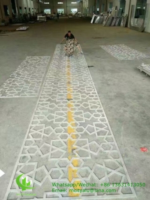 panel de revestimiento de fachada de chapa de aluminio perforada cortada por láser de 2,5 mm de espesor para decoración de fachadas de paredes cortinas