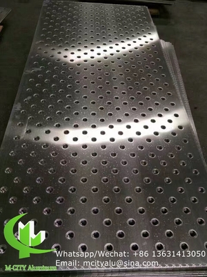 pantalla láser CNC de estilo flor Perforado 2,5 mm Panel de revestimiento de aluminio metálico para pared de cortina