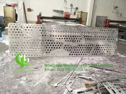 Capa perforada de aluminio para cubierta de aire acondicionado con pintura pvdf de 2 mm de espesor