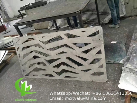 Hoja perforada de aluminio para cercas de revestimiento de fachada con corte láser de 2 mm de espesor